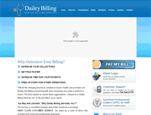 Tablet Screenshot of daileybilling.com